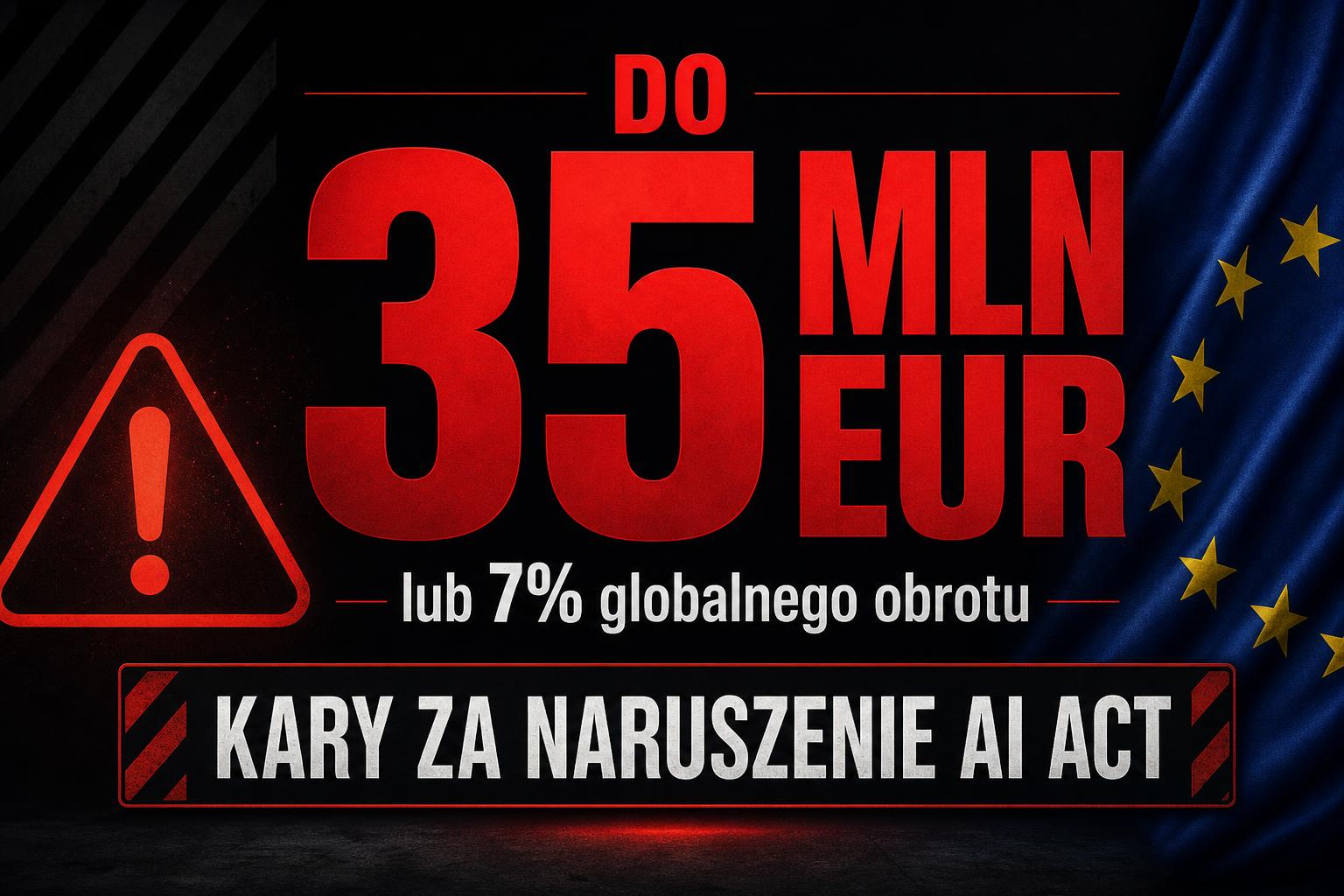 Kary za naruszenie AI Act — do 35 mln EUR lub 7% globalnego obrotu